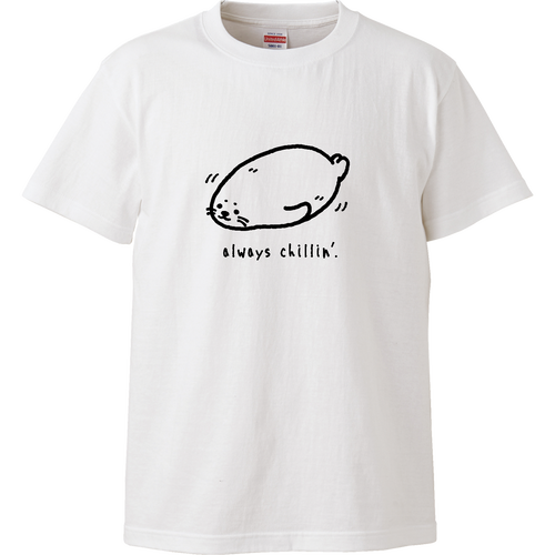 いつでもまったり タテゴトアザラシ pat01 ハイクオリティーTシャツ