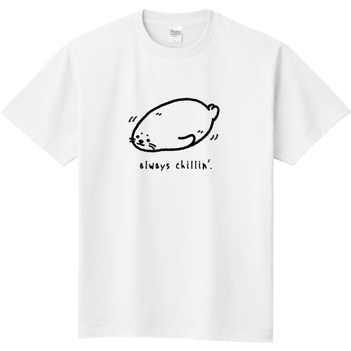 いつでもまったり タテゴトアザラシ pat01 定番Ｔシャツ