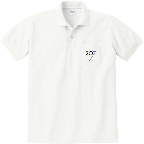 207ロゴ 定番ポロシャツ（ポケット付き）
