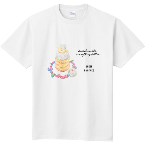 ひつじ パンケーキ･Tシャツ 定番Ｔシャツ