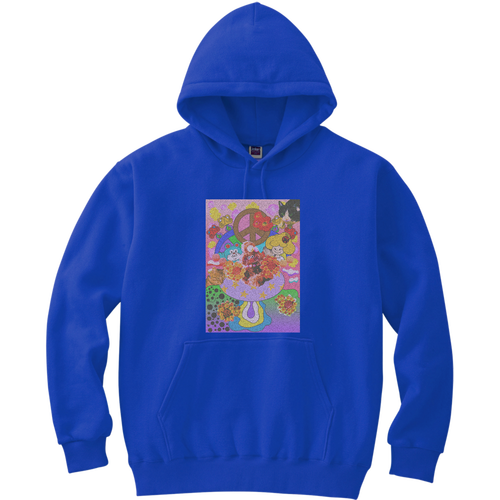 オリジナルイラストプリントグッズ 軽量プルパーカー (長袖プリント)