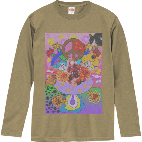 オリジナルイラストプリントグッズ ロングスリーブTシャツ