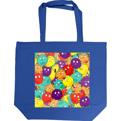 「ひしめき合うアオリ丸ズ キャンバストート L