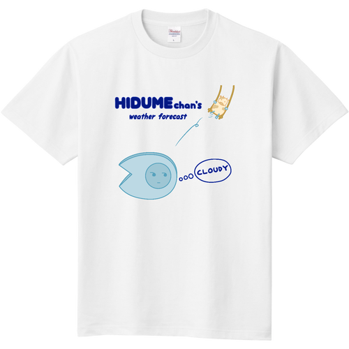 ひづめちゃんの天気予報・くもり 定番Ｔシャツ