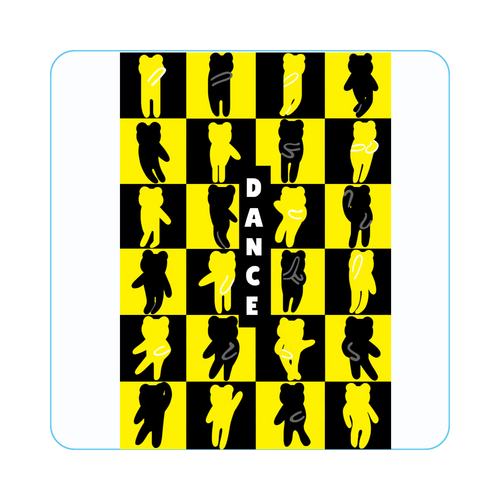 ダンス！ アクリルバッジ四角(50x50mm)