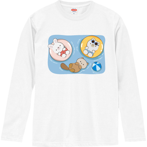みんなでプカプカ！ ロングスリーブTシャツ