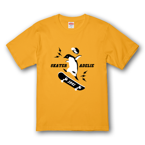 スケボー！アデリーペンギン！ プレミアムTシャツ