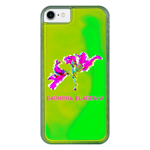 BAUHINIA BLAKEANA iPhoneSE2/SE3 ネオンサンドケース