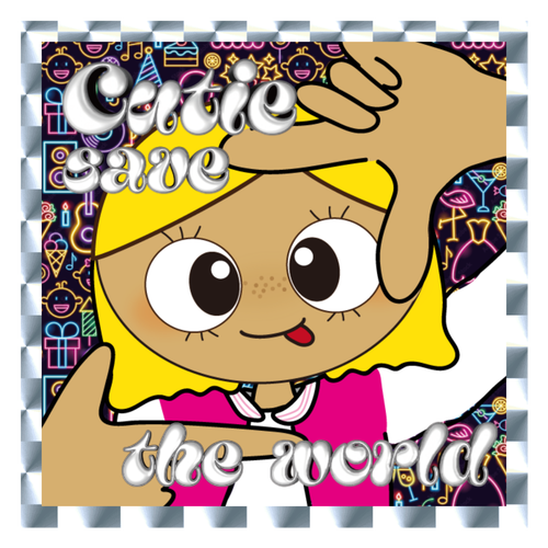 【Nicole 】Cutie save the world キラキラシール　シルバー