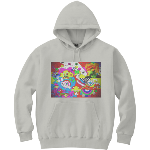オリジナルイラストプリントグッズ 軽量プルパーカー (長袖プリント)