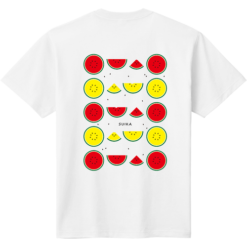 すいか　背面プリント定番Ｔシャツ 定番Ｔシャツ