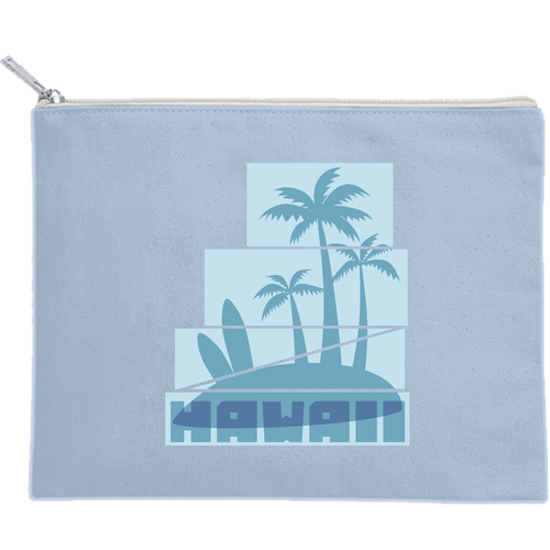 HAWAII 2025 キャンバスポーチ（M）【白プリント有】