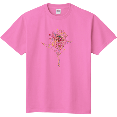 太陽のひまわり シルエット 定番Ｔシャツ