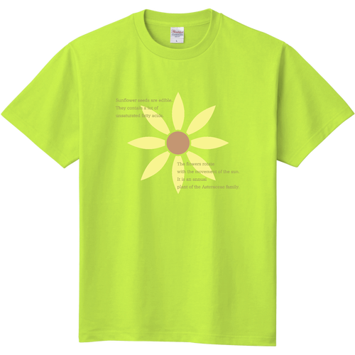 【サンフラワー 向日葵】Ｔシャツ 定番Ｔシャツ