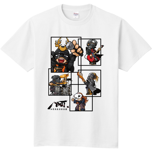 和装侍系音楽集団MYST.キャラクターTシャツ黒ロゴver 定番Ｔシャツ