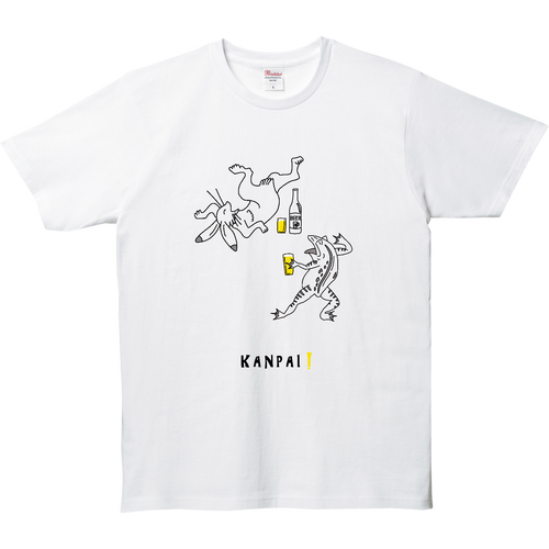 鳥獣戯画×BEER 黒線画 | 5.0オンス ベーシックTシャツ 5.0オンス ベーシックTシャツ