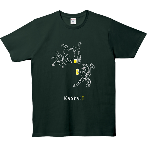 鳥獣戯画×BEER 白線画 | 5.0オンス ベーシックTシャツ 5.0オンス ベーシックTシャツ