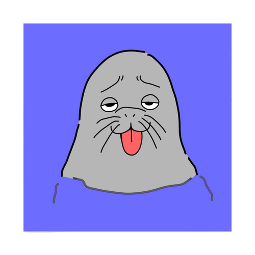 俺はアザラシ 接触冷感 高発色 全面印刷 クールウォッシュタオル