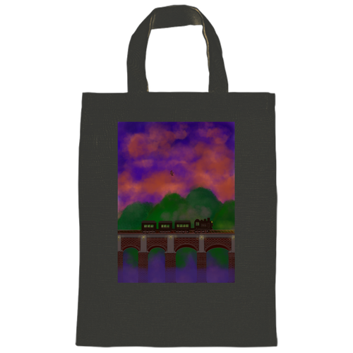 『黄昏時』 オーガニックコットンＡ４フラットバッグ