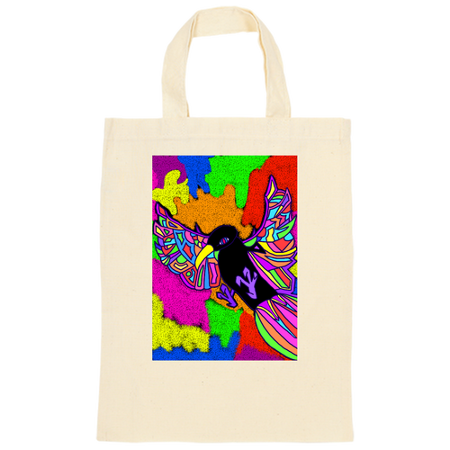 孤高の鴉 オーガニックコットンＡ４フラットバッグ