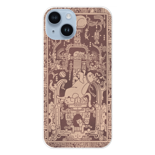 パレンケにゃんこ・スマホケース for iPhone14 iPhone14 (白)