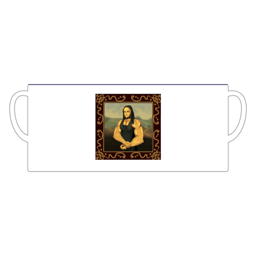 【おちょぼ口さん】モナリザ 陶器マグストレート バイカラー