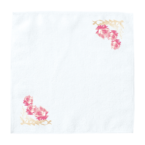 花 ハンカチ 花 ソフトタッチミニタオル