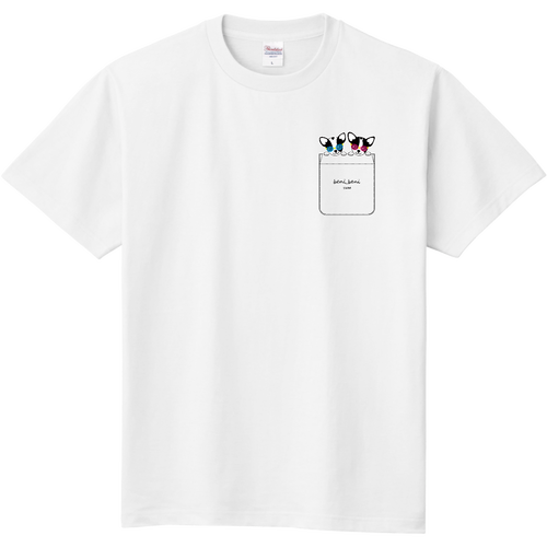 牛柄チワワポケット（SWIM）（透明）定番Ｔシャツ 定番Ｔシャツ
