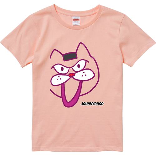 ななめ逆14度のぎゃんネコ ハイクオリティーTシャツ（ガールズ）