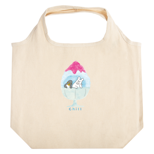 かき氷に住んでみた。 たためるマルシェ【白プリントあり】