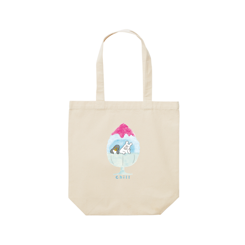 かき氷に住んでみた。 レギュラーキャンバストートバッグ(M) (フルカラー転写プリント)