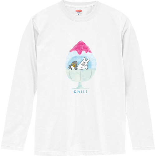 かき氷に住んでみた。 ロングスリーブTシャツ