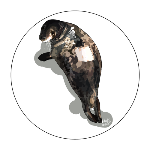 Witje back print 珪藻土コースター (丸)