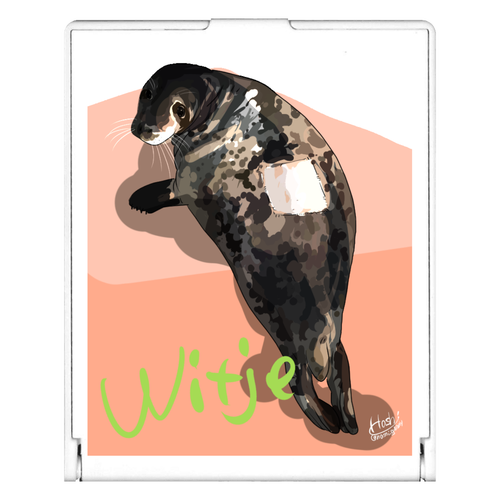 Witje back print スクエアミラー