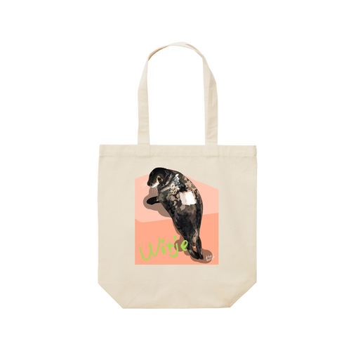 Witje back print レギュラーキャンバストートバッグ(M) (フルカラー転写プリント)