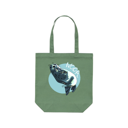 Noor say hello レギュラーキャンバストートバッグ(M) (フルカラー転写プリント)