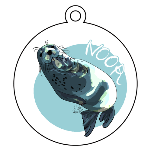 Noor say hello アクリルキーホルダー　丸型 (6cm)