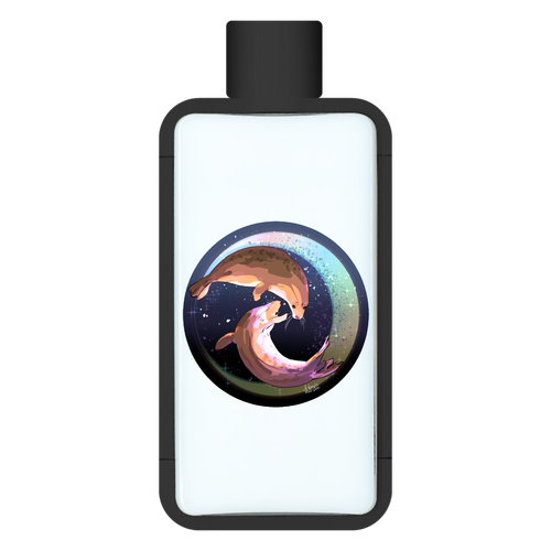 Seals dancing in the moonlit night フレームスクエアボトル