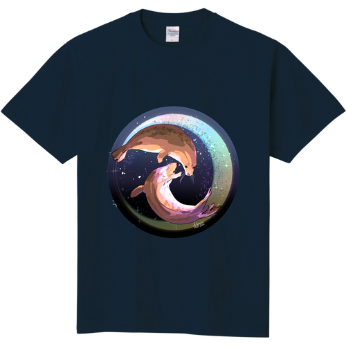 Seals dancing in the moonlit night 定番Ｔシャツ