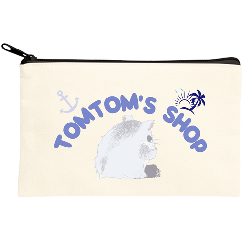 キャンバスポーチ(S)表のみ キャンバスポーチ(S)【白プリント有】