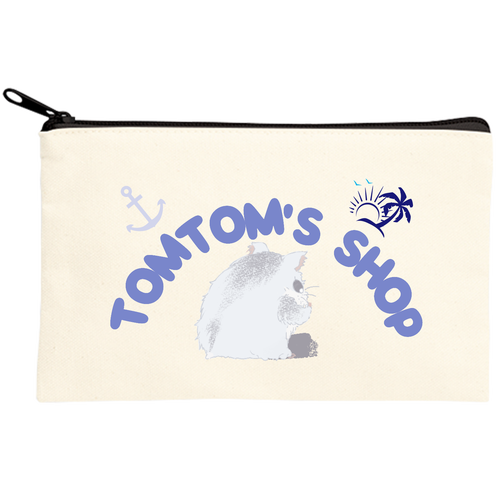 キャンバスポーチ(S) キャンバスポーチ(S)【白プリント有】