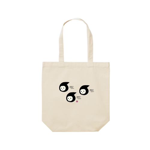 しのび三連星 レギュラーキャンバストートバッグ(M) (フルカラー転写プリント)