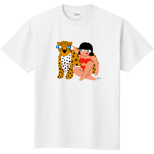 Panther with a Girl(ver.2) 定番Ｔシャツ