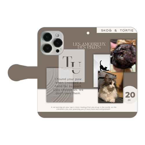 機種、写真、文字の差し替え対応手帳型スマホケース iPhone14 Pro 手帳型スマホケース