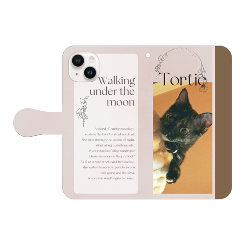 機種、写真、文字の差し替え対応手帳型スマホケース iPhone15 手帳型スマホケース