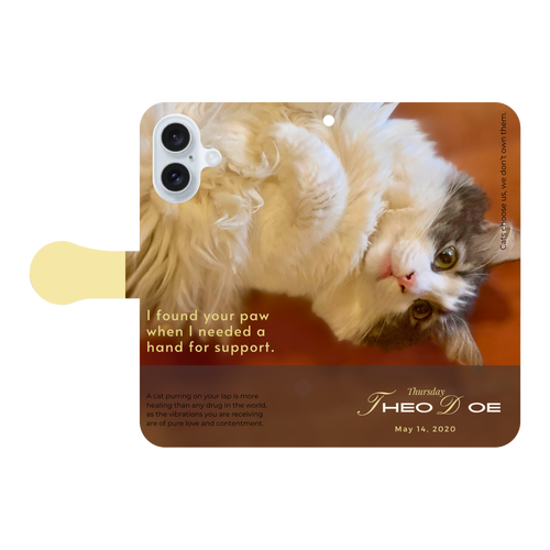 機種、写真、文字の差し替え対応手帳型スマホケース iPhone16 手帳型スマホケース