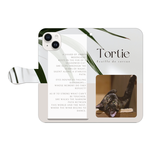 機種、写真、文字の差し替え対応手帳型スマホケース iPhone15 手帳型スマホケース