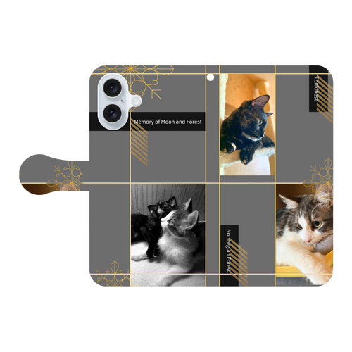 機種、写真、文字の差し替え対応手帳型スマホケース iPhone16 手帳型スマホケース