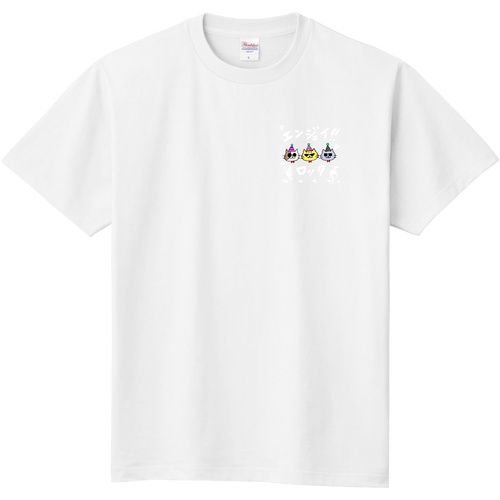 ねこロックトリオ（文字色ホワイト） 定番Ｔシャツ