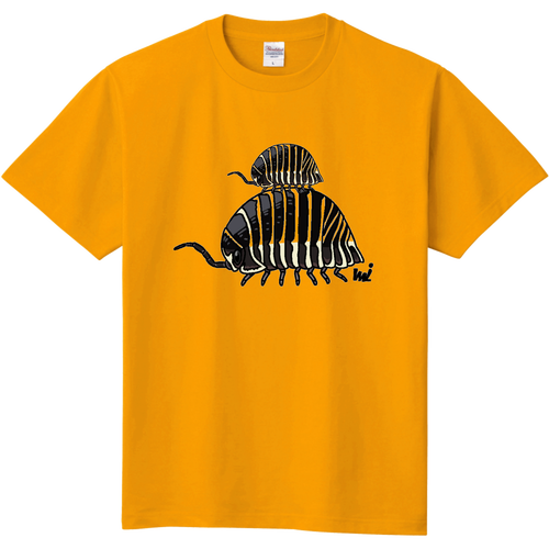 ダンゴムシな親子 キッズＴシャツ